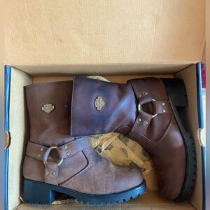 Harley Davidson boots.